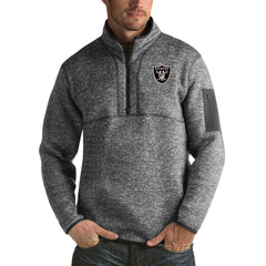 Las Vegas Raiders Antigua Fortune Big & Tall Quarter-Zip Pullover Jacket | NFL On sale