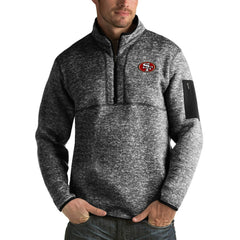 San Francisco 49ers Antigua Fortune Big & Tall Quarter-Zip Pullover Jacket | NFL On sale