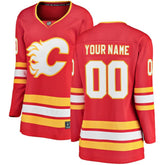 Calgary Flames Fanatics Women's Home Breakaway Custom Jersey - NHL Jerseys