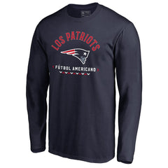 New England Patriots Futbol Americano Long Sleeve T-Shirt | NFL New