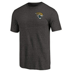 Jacksonville Jaguars Primary Logo Left Chest Distressed Tri-Blend T-Shirt | NFL New