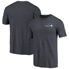 Seattle Seahawks Primary Logo Left Chest Distressed Tri-Blend T-Shirt | NFL Hot
