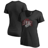Detroit Red Wings Women's Arch Smoke V-Neck T-Shirt - NHL T-shirts