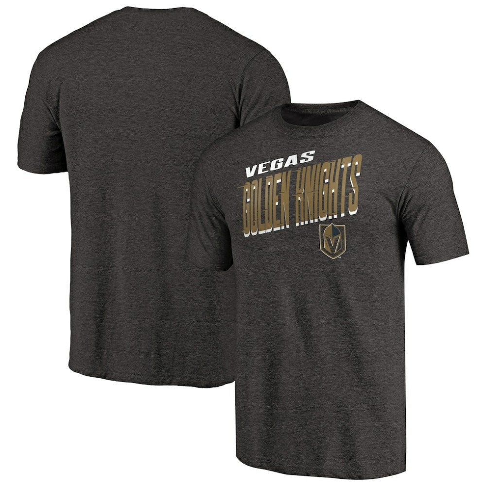 Vegas Golden Knights Slant Strike Tri-Blend T-Shirt - NHL T-shirts