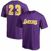 Purple LeBron James Los Angeles Lakers Sidesweep Name & Number T-Shirt | NBA