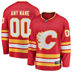 Calgary Flames Fanatics Home Breakaway Custom Jersey - NHL Jerseys