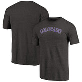 Colorado Rockies Team Wordmark Tri-Blend T-Shirt - MLB T-shirts