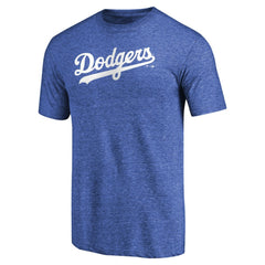 Los Angeles Dodgers Team Wordmark Tri-Blend T-Shirt - MLB T-shirts