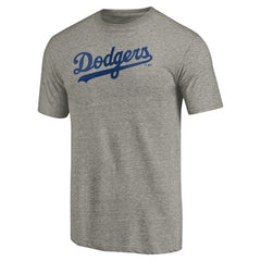 Los Angeles Dodgers Team Wordmark Tri-Blend T-Shirt - MLB T-shirts