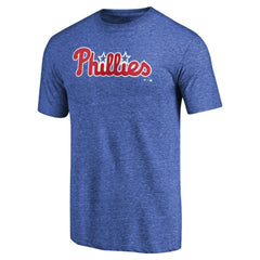 Philadelphia Phillies Team Wordmark Tri-Blend T-Shirt - MLB T-shirts