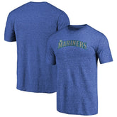 Seattle Mariners Team Wordmark Tri-Blend T-Shirt - MLB T-shirts