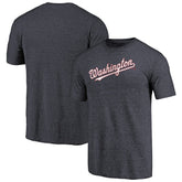 Washington Nationals Team Wordmark Tri-Blend T-Shirt - MLB T-shirts