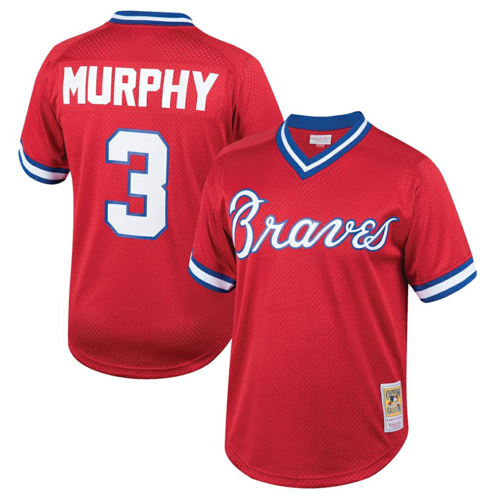 Dale Murphy Atlanta Braves Mitchell & Ness Youth Cooperstown Collection Mesh Batting Practice Jersey - MLB Jerseys