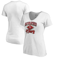 San Francisco 49ers Women's Artifact V-Neck T-Shirt | NFL Hot