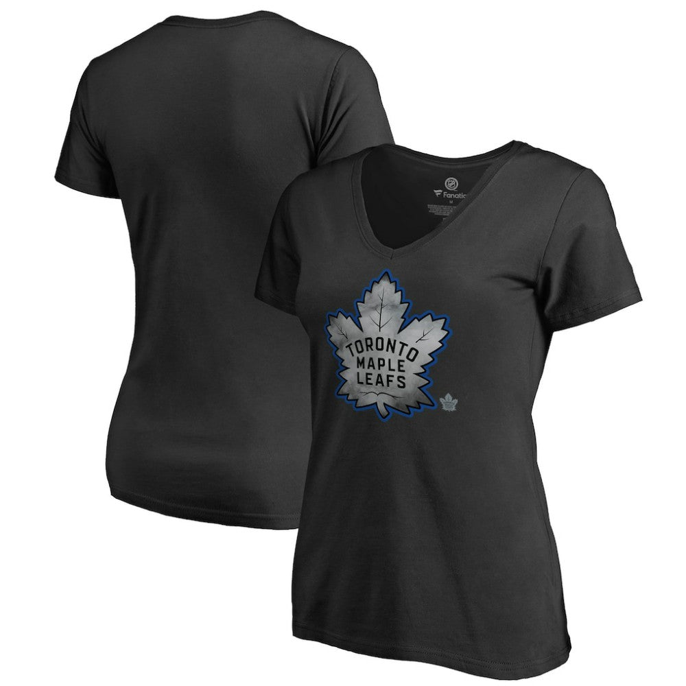 Toronto Maple Leafs Women's Core Smoke V-Neck T-Shirt - NHL T-shirts