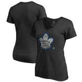 Toronto Maple Leafs Women's Core Smoke V-Neck T-Shirt - NHL T-shirts
