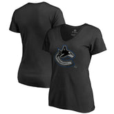 Vancouver Canucks Women's Core Smoke V-Neck T-Shirt - NHL T-shirts