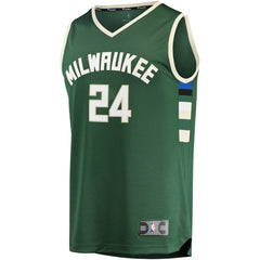 Hunter Green Pat Connaughton Milwaukee Bucks Fast Break Replica Jersey | NBA