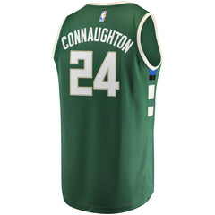 Hunter Green Pat Connaughton Milwaukee Bucks Fast Break Replica Jersey | NBA