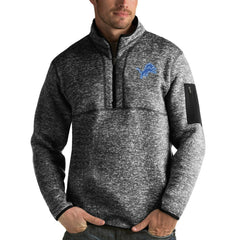 Detroit Lions Antigua Fortune Quarter-Zip Pullover Jacket | NFL Near me