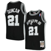 Black Tim Duncan San Antonio Spurs Youth Swingman Throwback Jersey | NBA