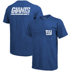 New York Giants Majestic Threads Tri-Blend Pocket T-Shirt | NFL Online