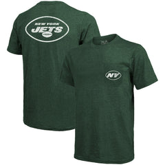 New York Jets Majestic Threads Tri-Blend Pocket T-Shirt | NFL On sale