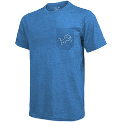 Detroit Lions Majestic Threads Tri-Blend Pocket T-Shirt | NFL Outlet