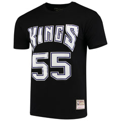 Black Jason Williams Sacramento Kings Hardwood Classics Team Name & Number T-Shirt | NBA