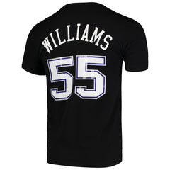Black Jason Williams Sacramento Kings Hardwood Classics Team Name & Number T-Shirt | NBA