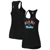 Miami Marlins Soft as a Grape Women's Multi-Count Tri-Blend Tank Top - MLB Tanks