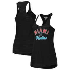 Miami Marlins Soft as a Grape Women's Multi-Count Tri-Blend Tank Top - MLB Tanks