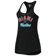 Miami Marlins Soft as a Grape Women's Multi-Count Tri-Blend Tank Top - MLB Tanks