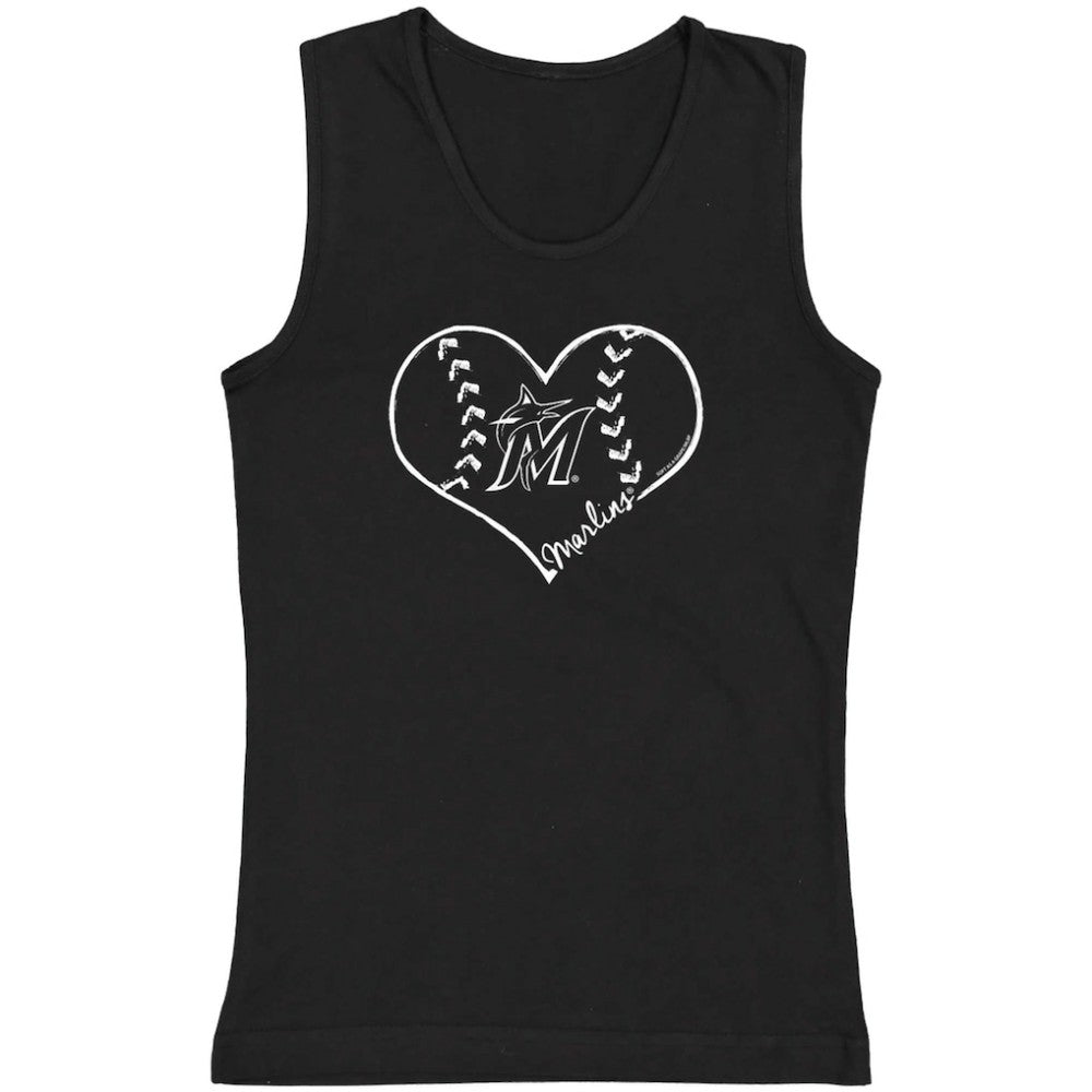 Miami Marlins Soft as a Grape Youth Cotton Tank Top - MLB Tanks