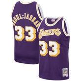 Purple Kareem Abdul-Jabbar Los Angeles Lakers Hardwood Classics Swingman Jersey | NBA