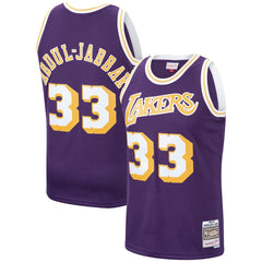 Purple Kareem Abdul-Jabbar Los Angeles Lakers Hardwood Classics Swingman Jersey | NBA