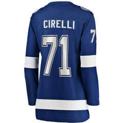 Anthony Cirelli Tampa Bay Lightning Fanatics Women's Home Breakaway Player Jersey - NHL Jerseys
