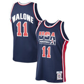 Navy Karl Malone USA Basketball 1992 Dream Team Authentic Jersey | NBA