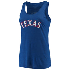 Texas Rangers Soft as a Grape Women's Plus Size Swing for the Fences Racerback Tank Top - MLB Tanks