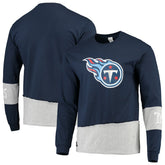 Tennessee Titans Refried Apparel Sustainable Upcycled Angle Long Sleeve T-Shirt | NFL Near me