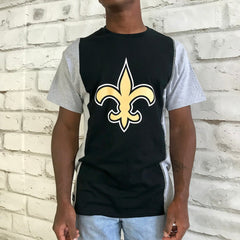 New Orleans Saints Refried Apparel Sustainable Upcycled Split T-Shirt | NFL US