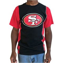 San Francisco 49ers Refried Apparel Sustainable Upcycled Split T-Shirt | NFL Sale
