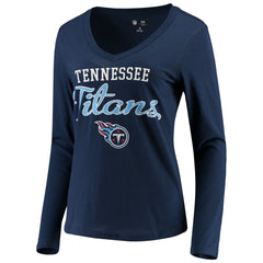 Tennessee Titans G-III 4Her by Carl Banks Women's Post Season Long Sleeve V-Neck T-Shirt | NFL Near me