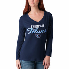 Tennessee Titans G-III 4Her by Carl Banks Women's Post Season Long Sleeve V-Neck T-Shirt | NFL Near me