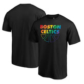 Black Boston Celtics Team Pride Wordmark T-Shirt | NBA