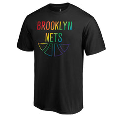 Black Brooklyn Nets Team Pride Wordmark T-Shirt | NBA