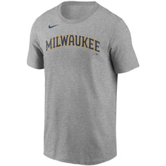 Christian Yelich Milwaukee Brewers Nike Name & Number T-Shirt - MLB T-shirts