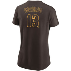 Manny Machado San Diego Padres Nike Women's Name & Number T-Shirt - MLB T-shirts