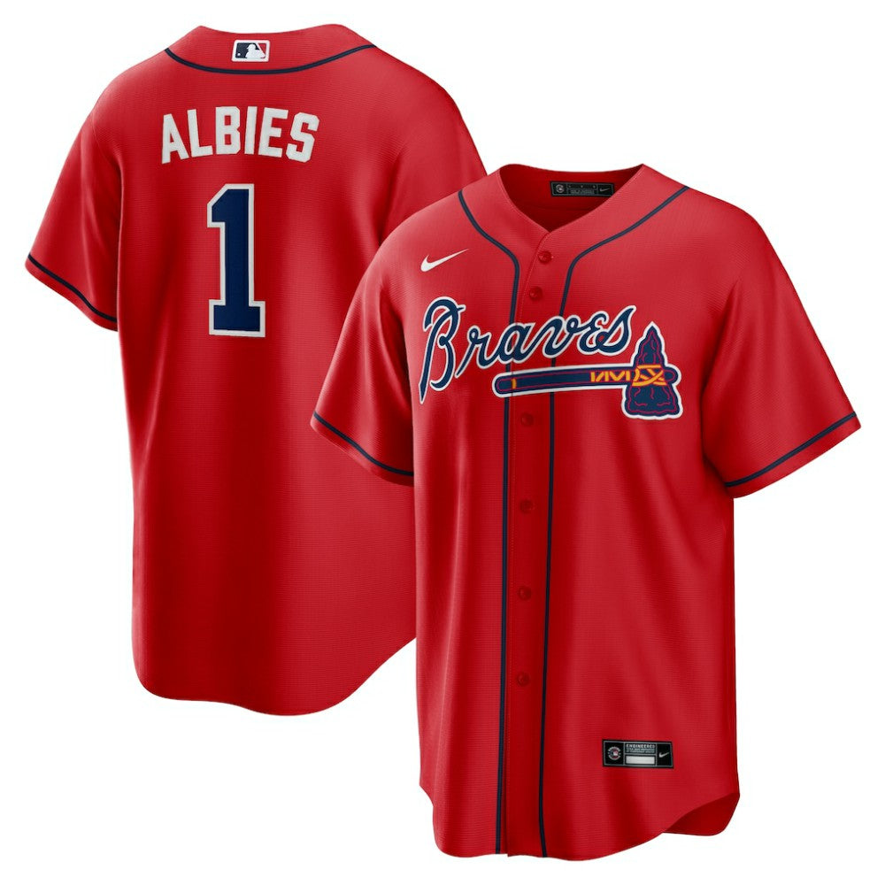 Ozzie Albies Atlanta Braves Nike Alternate 2 Replica Jersey - MLB Jerseys