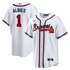 Ozzie Albies Atlanta Braves Nike Home Replica Player Name Jersey - MLB Jerseys
